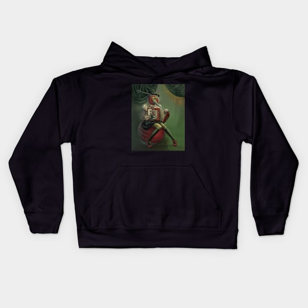 The musician Kids Hoodie by Poday Wali